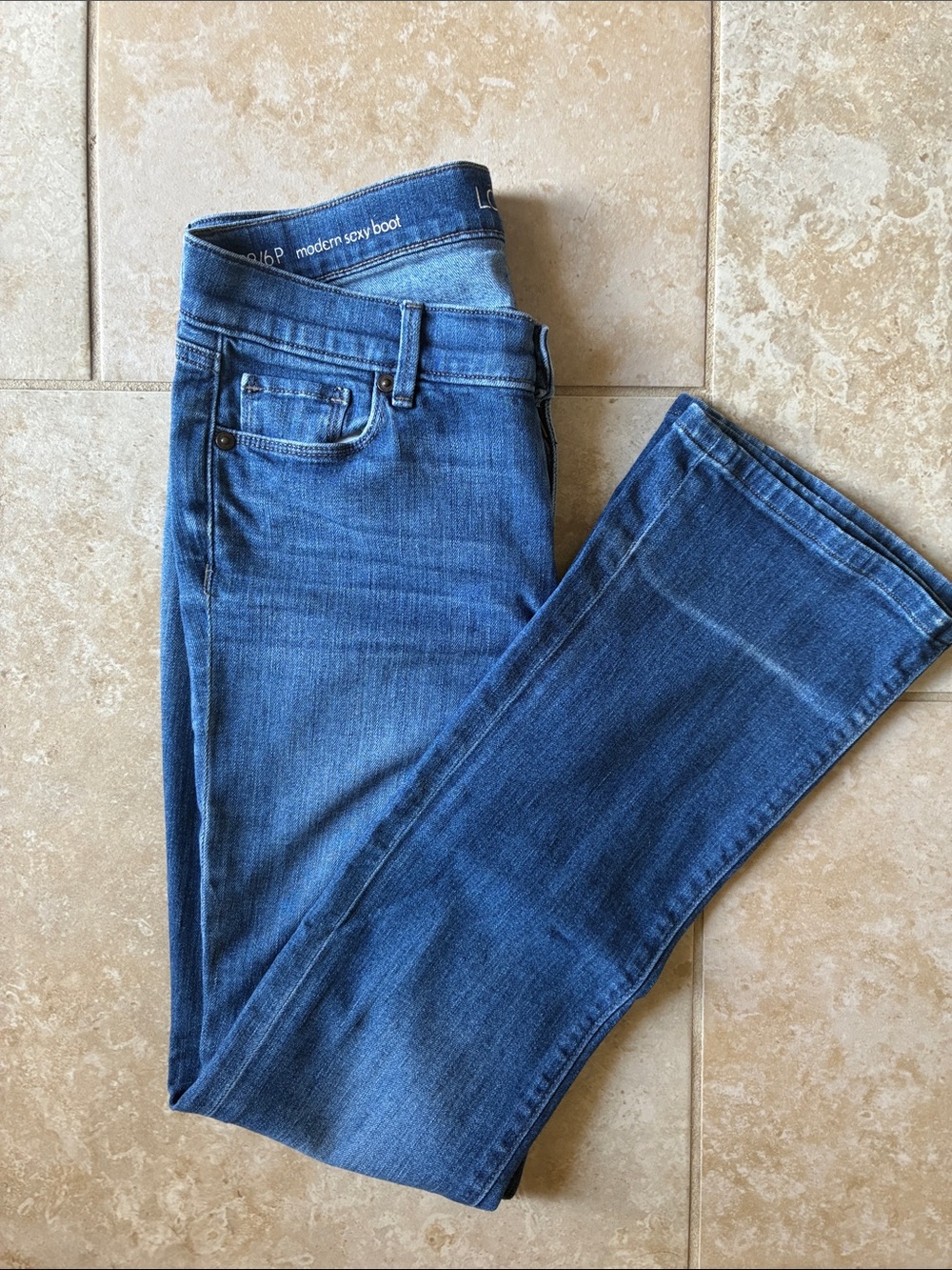 LOFT Modern Sexy Boot Jeans - Medium Blue Wash
